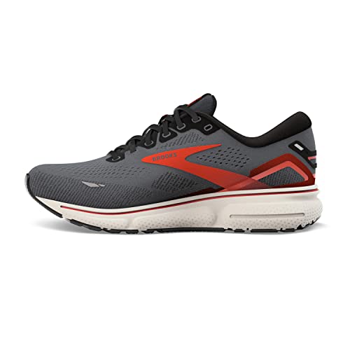 1103931D024 Brooks Men Ghost 15 Running Shoe EBONY/BLACK/SPICY ORANGE SIZE 12.5 Like New