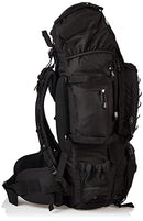 AMAZON BASICS INTERNAL FRAME HIKING BACKPACK WITH RAINFLY - BLACK Like New