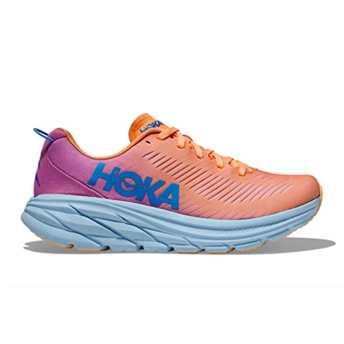 1119396 HOKA ONE ONE RINCON 3 WOMEN'S MOCK ORANGE/CYCLAM SIZE 8 - Like New