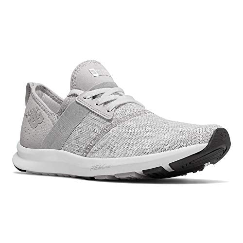 NEW BALANCE WOMEN'S FUELCORE NERGIZE V1 SNEAKER - WHITE/GRAY - SIZE 7 WIDE Like New