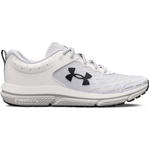 3026175 Under Armour Men Charged Assert 10 White/Black/Black Size 13 Like New