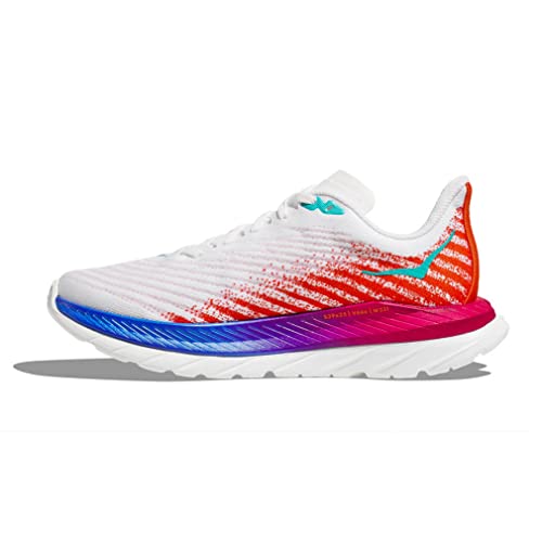 1127893 HOKA MEN'S MACH 5 RUNNING SHOE WHITE FLAME SIZE 14 - Like New