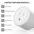 Aoycocr Smart Plug 4-Pack, Bluetooth Wi-Fi Smart Outlet for Smart Home - WHITE Like New