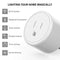 Aoycocr Smart Plug 4-Pack, Bluetooth Wi-Fi Smart Outlet for Smart Home - WHITE Like New