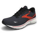 110393D024 BROOKS GHOST 15 RUNNING SHOES - EBONY/BLACK/SPICY ORANGE - SIZE 7.5 Like New