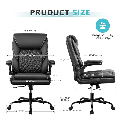 BESTERA OFFICE CHAIR EXECUTIVE LEATHER CHAIR HOME OFFICE DESK - Scratch & Dent