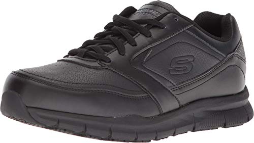 SKECHERS WOMEN'S NAMPA-WYOLA FOOD SERVICE SHOE - BLACK POLYURETHANE - Size 9 Like New