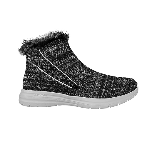 TELIC WOMEN'S APRES-SKI RECOVERY BOOTS - SIZE 8 - MIDNIGHT BLACK/GREY (Granite) Like New