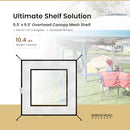 Arrowhead Outdoor Attachable Mesh Shelf 12'x12' Pop-up Canopy Easy Setup - Black - Like New