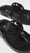 81032 TORY BURCH WOMEN'S MILLER CLOUD SANDALS PERFECT BLACK SIZE 9 Like New