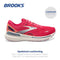BROOKS WOMEN’S ADRENALINE GTS 23 SUPPORTIVE SHOE-RASPBERRY/PAPAYA/BLUE -SIZE 8.5 - Like New