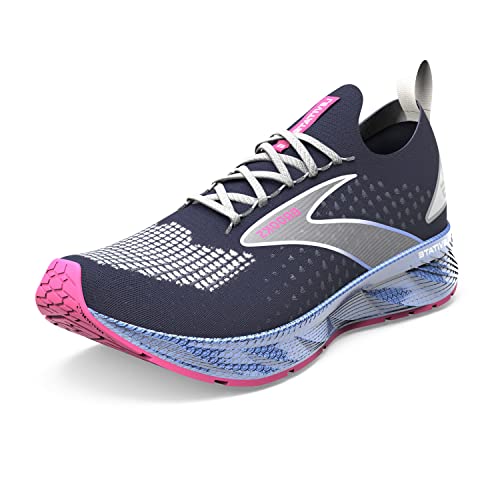 BROOKS WOMEN’S LEVITATE STEALTHFIT 6 SHOE - PEACOAT/OPEN AIR/LILAC ROSE - SIZE 5 - Like New