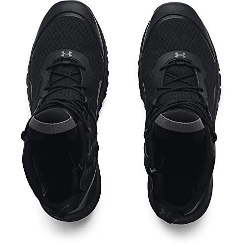 3023747 UNDER ARMOUR MEN'S MICRO G VALSETZ ZIP MID BOOTS BLACK/GRAY SIZE 10.5 - Like New