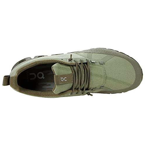 ON Running Mens Cloud Dip Textile Synthetic Reseda Olive Trainers Size 9.5 - Like New