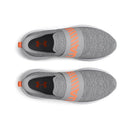UNDER ARMOUR MEN'S SURGE 3 SLIP - SIZE 13 - MOD GRAY/ORANGE BLAST/BLACK - Like New