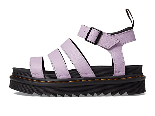 30706308 DR. MARTENS WOMEN'S BLAIRE SANDAL LILAC PISA LEATHER SIZE 7 Like New