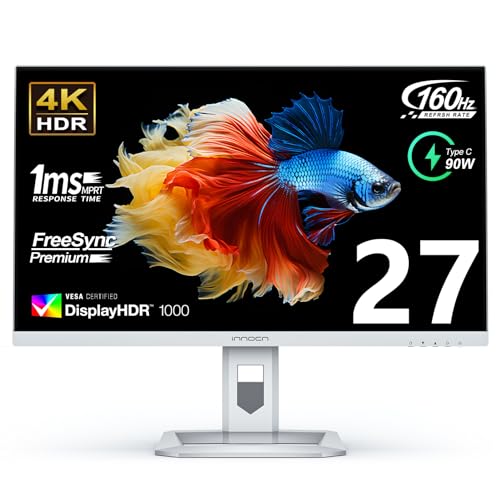 INNOCN 27" 4K Monitor Gaming 160Hz UHD 27M2V-P - Silver 27M2V - Like New