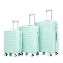 W2787P278769 GENERIC 20"/24"/28" 3 PCS/SET ABS LUGGAGE - MINT GREEN - Brand New
