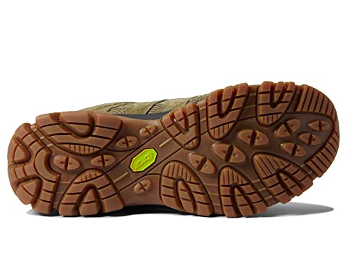J036553 Merrell Moab 3 Waterproof Hiking Shoe, Olive/Gum, Size 10 - Like New