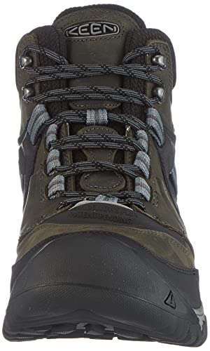 KEEN RIDGE FLEX MID HEIGHT WATERPROOF HIKING BOOTS - MAGNET/BLACK - 10.5 Like New