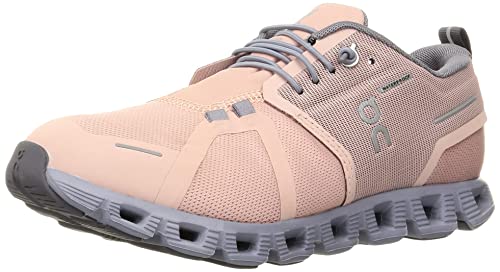 59.98527 ON Women's Cloud 5 Waterproof Sneakers Rose/Fossil Size 10 Like New