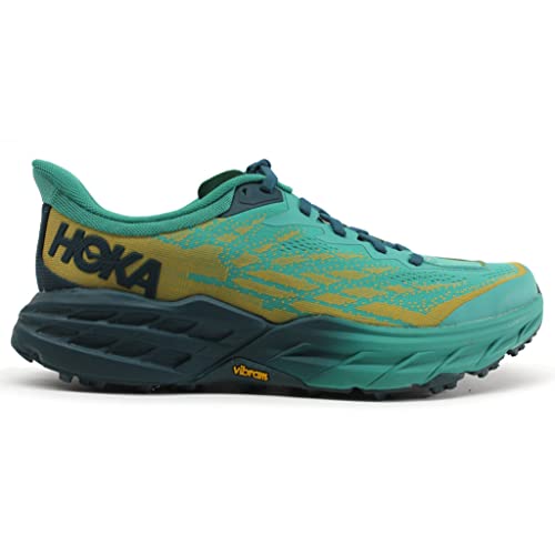 1123158 HOKA ONE ONE WOMANS SPEEDGOAT 5 DEEP TEAL WATER GARDEN Size 8.5 Like New