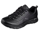 76550EW SKECHERS FOR WORK WOMEN'S SURE TRACK TRICKEL BLACK SIZE 8.5 EXTRA WIDE Like New