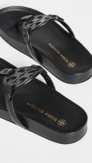 81032 TORY BURCH WOMEN'S MILLER CLOUD SANDALS PERFECT BLACK - Scratch & Dent