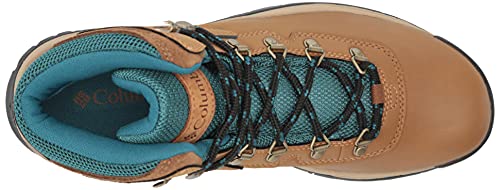 COLUMBIA WOMEN'S NEWTON RIDGE PLUS HIKING SHOE - ELK, RIVER BLUE - SIZE 8 - Like New