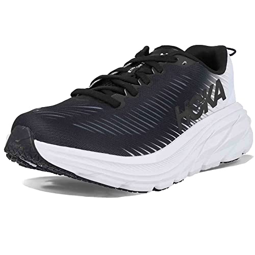 1121371 HOKA Women's Rinse 3 Running Shoes, Black/White, Size 9.5 Like New