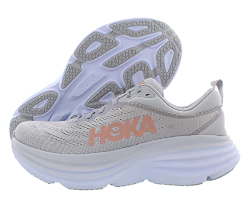 HOKA WOMEN'S BONDI 8 - SIZE 8.5B- HARBOR MIST/LUNAR ROCK - Like New