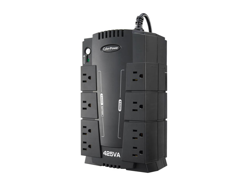 CyberPower CP425SLG Standby UPS System, 425VA/255W, 8 Outlets, Compact
