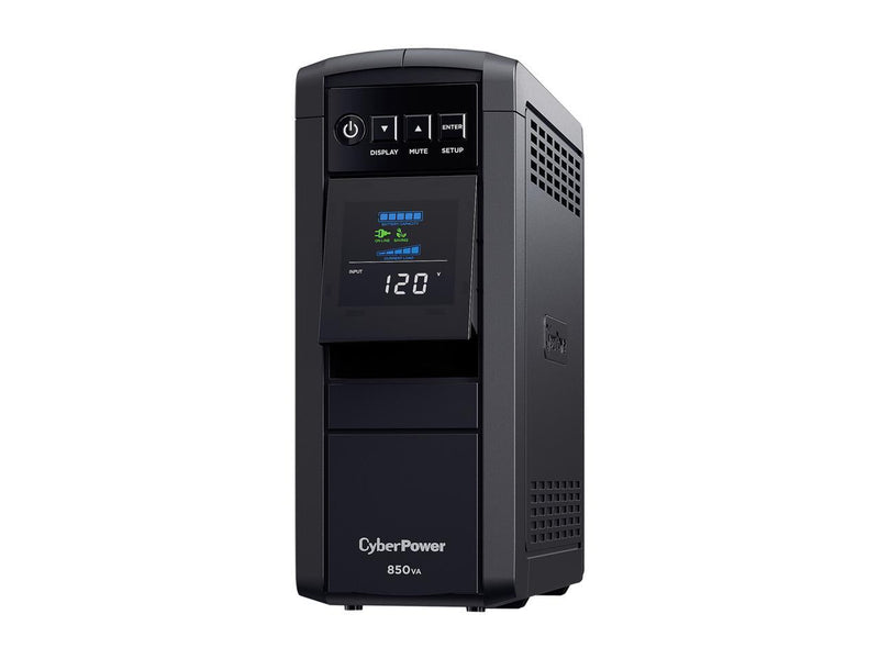 CyberPower CP850PFCLCD PFC Sinewave UPS System, 850VA/510W, 10 Outlets