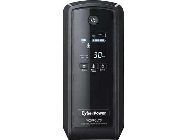 CyberPower TAA Compliant CP1000PFCLCDTAA UPS 1000VA 510W PFC Compatible Pure