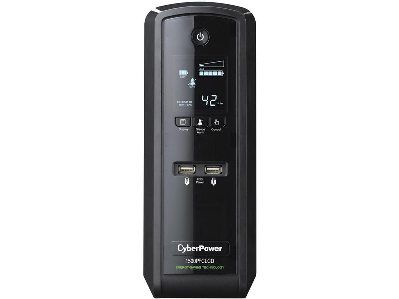 CyberPower TAA Compliant CP1500PFCLCDTAA UPS 1500VA 900W PFC Compatible Pure