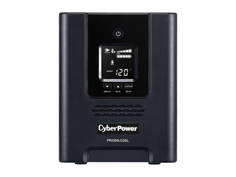 CyberPower Smart App Sinewave PR2200LCDSL > 2000 VA 1001 - 2000 Watts 7 Outlets