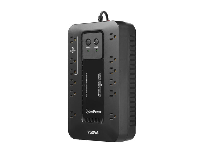 CyberPower EC750GTAA TAA Compliant UPS System - 750VA/450W, 120 VAC, NEMA 5-15P,