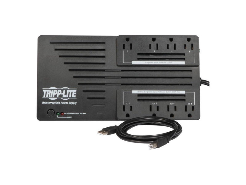 Tripp Lite VR550U Series 550VA 300W Line-Interactive UPS -8 NEMA 5-15R Outlets,