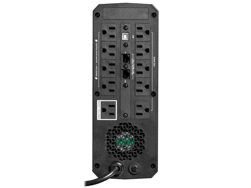 TRIPP LITE Line-Interactive 1500VA 900W 120V Pure Sine Wave Gaming UPS Battery