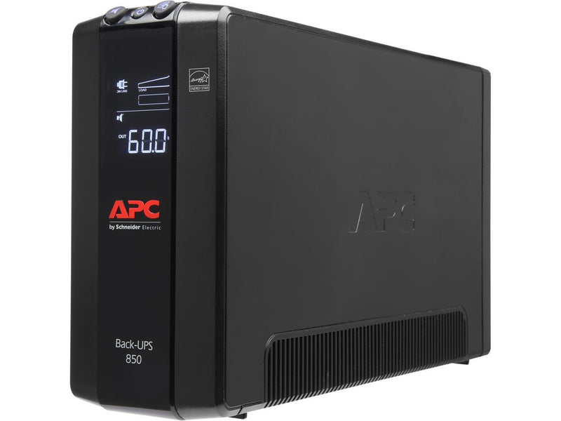 APC BX850M Back-UPS 850, Compact Tower, 850VA, 120V, AVR, LCD, 8 NEMA outlets (4