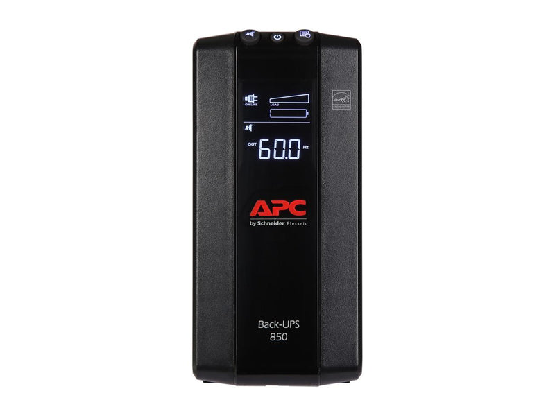 APC BX850M Back-UPS 850, Compact Tower, 850VA, 120V, AVR, LCD, 8 NEMA outlets (4