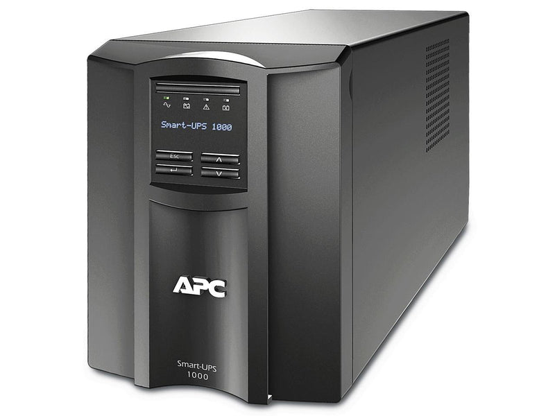 APC SMT1000C 1000 VA 700 Watts 120V 8 Outlets Pure Sinewave Smart-UPS with