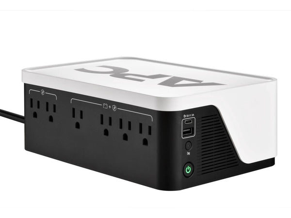 APC UPS Battery Backup, 700VA UPS with 4 Backup Battery Outlets, Type C USB