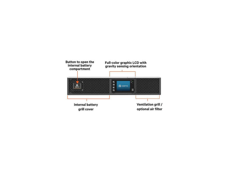 Vertiv Liebert GXT5 500VA 120V UPS with SNMP/Webcard GXT5-500LVRT2UXLN