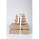 NOBLE HOUSE ULTRA SOFT COTTON EXTRA HEAVY SPA FEEL 6PC BATH TOWEL SET  - TAUPE - Like New
