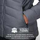 MARMOT ITHACA JACKET 700-FILL WATER-RESISTANT COAT WOMEN XS STEEL ONYX - Brand New