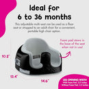 Bumbo 3-in-1 Infant Multi-Seat with Tray, 6 to 36 Months, Black/Monsoon - Brand New