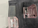 STONE MEN'S CASUAL FLEX STRETCH SLIM STRAIGHT JEANS - SIZE: 40X31 - JET BLACK - Brand New