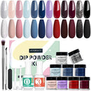 19 Pcs AZUREBEAUTY Dip Powder Nail Kit Starter 12 Colors - B08S6LSTBY - Brand New