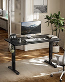 TOTNZ ELECTRIC ADJUSTABLE STANDING DESK, 55 * 24 INCH ADJUSTABLE - BLACK - Like New